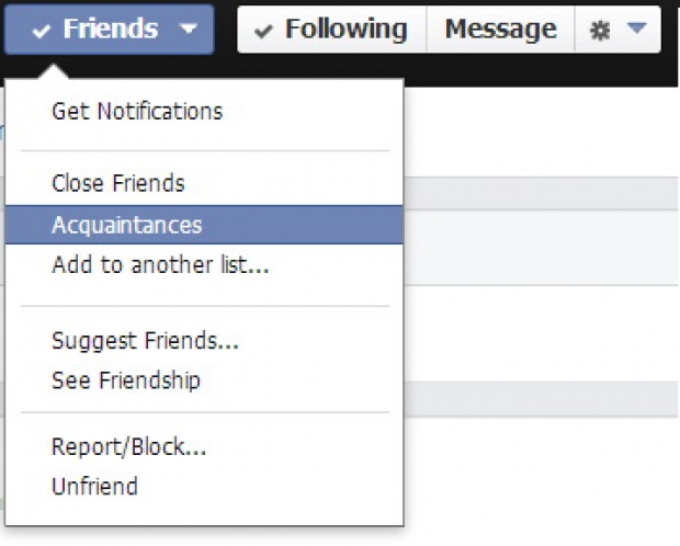 วิธีการซ่อนเพื่อนบางคนบน Facebook โดยที่ไม่ต้องลบเพื่อน